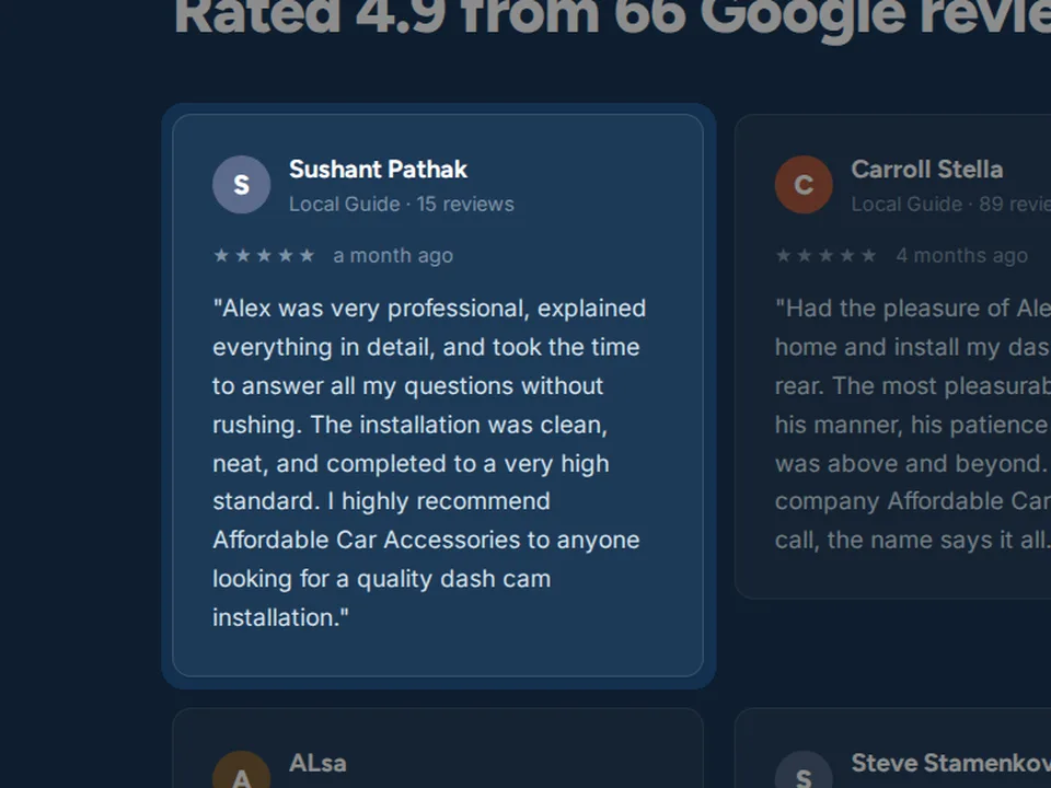 Google reviews and social proof
